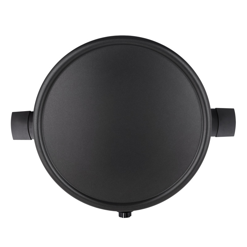 Crêpière électrique 2 plaques amovibles 1350W noir/rouge - BRANDT - CR1350