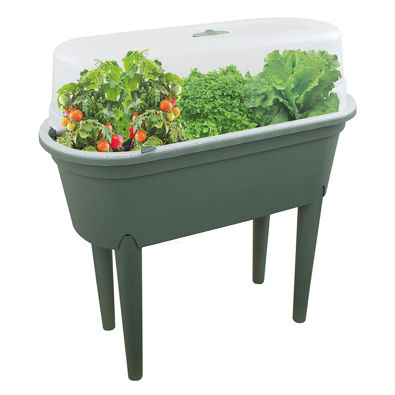Table de culture avec serre de jardinage 77x38x84 cm Verte - PROGARDEN