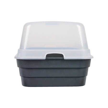 Bac de culture avec couvercle 53x23x20 cm Anthracite - PROGARDEN