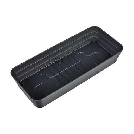 Bac de culture avec couvercle 53x23x20 cm Anthracite - PROGARDEN