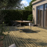 Dalle de terrasse clipsable en bois 50x50cm - CERLAND