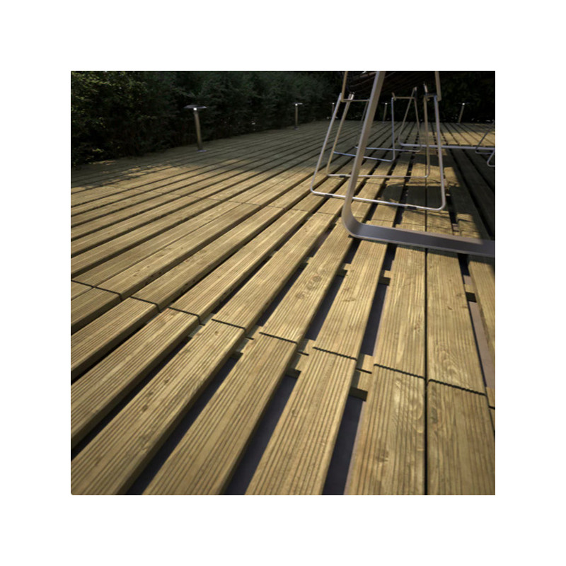 Dalle de terrasse clipsable en bois 50x50cm - CERLAND