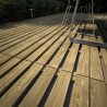 Dalle de terrasse clipsable en bois 50x50cm - CERLAND