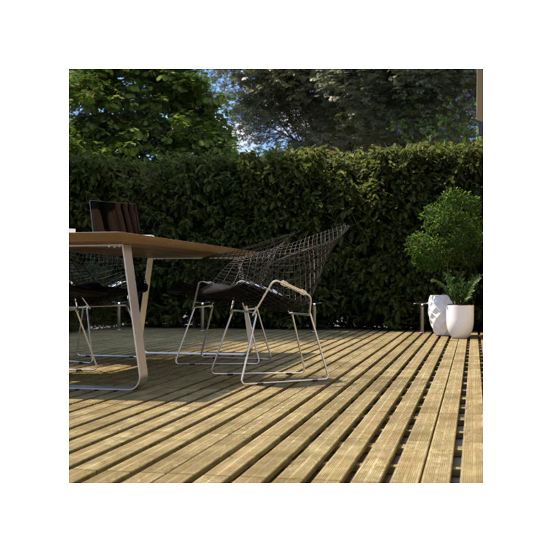 Dalle de terrasse clipsable en bois 50x50cm - CERLAND