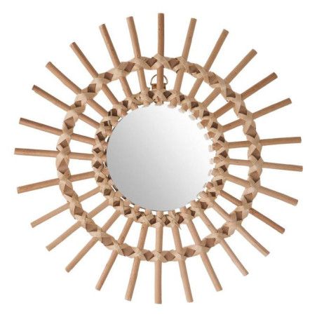 Miroir soleil en rotin D.30 cm Naturel - ATMOSPHERA