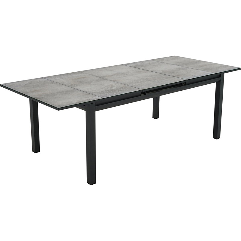Table de jardin extensible Odyssea Premium 180/240 x 100 cm Anthracite - NATERIAL