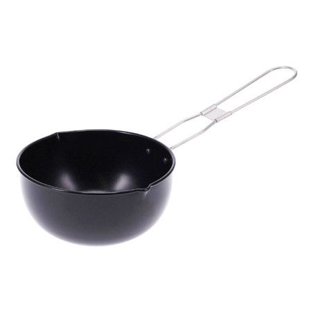 Casserole à sauce barbecue avec pinceau à badigeonner Noir - BBQ 