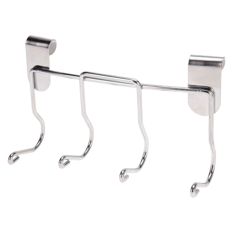 Porte-ustensiles de barbecue 4 crochets Chromé - BBQ 