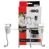 Porte-ustensiles de barbecue 4 crochets Chromé - BBQ 