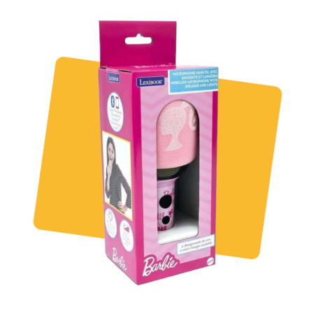 Karaoke Microphone Barbie avec effets sonores et lumineux LEXIBOOK - Dès 6 ans