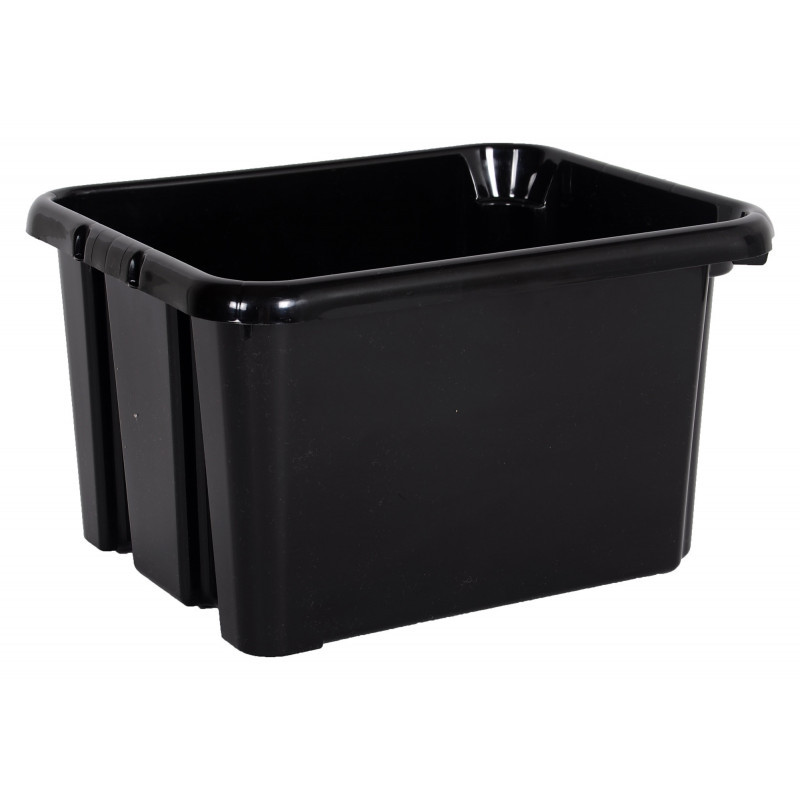 Bac de manutention empilable 16L Noir - SPACEO