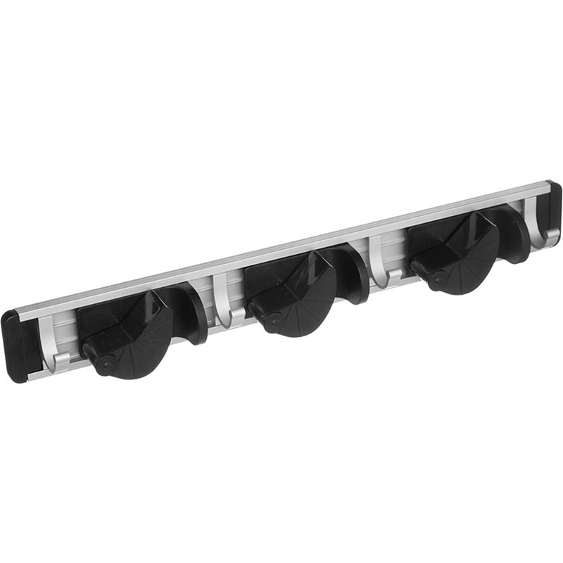 Porte-balai coulissant en aluminium Argent/Noir - 5FIVE