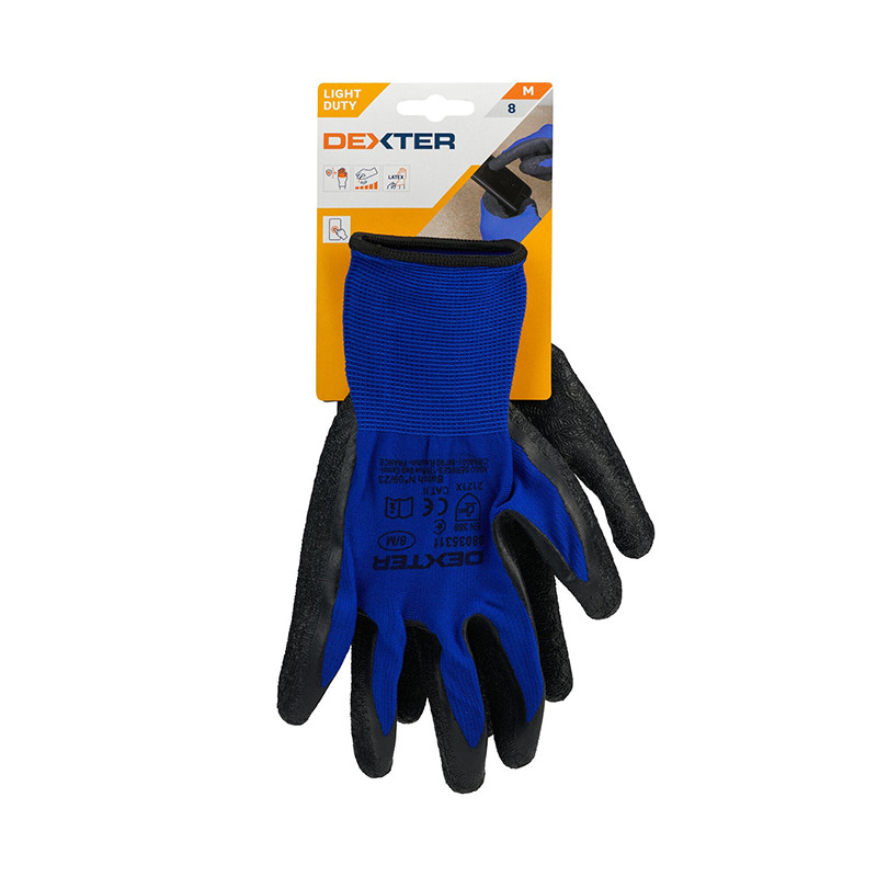 Paire de gants tactile pour outil de manutention T8 Bleu - DEXTER