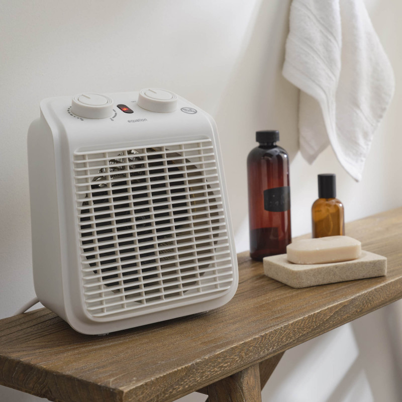 Radiateur soufflant pour salle de bains Five 2 2000 W Blanc - EQUATION
