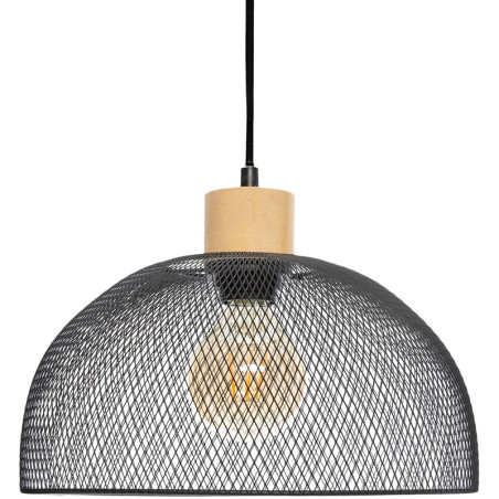 Suspension Sam en métal D.30 cm Noir - ATMOSPHERA