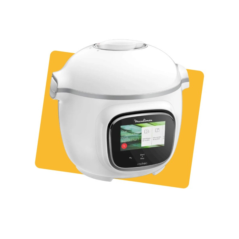 Multicuiseur intelligent Cookeo Touch 6L 1600W blanc - MOULINEX - CE901100