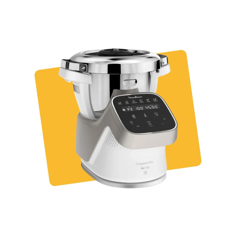 Robot cuiseur Companion 1550W argent - MOULINEX - HF850810