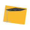 Parasol Aura gris rectangulaire
