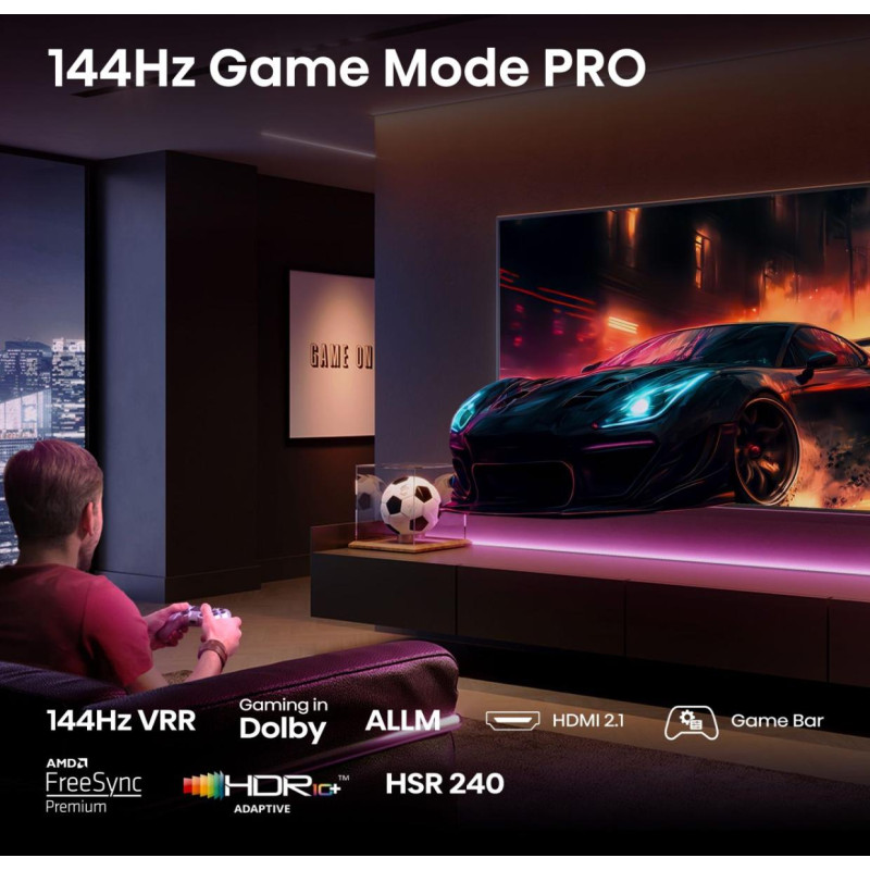 TV - QLED - HISENSE - 215 cm - 4K - 144Hz - Smart TV - 85E7QPRO