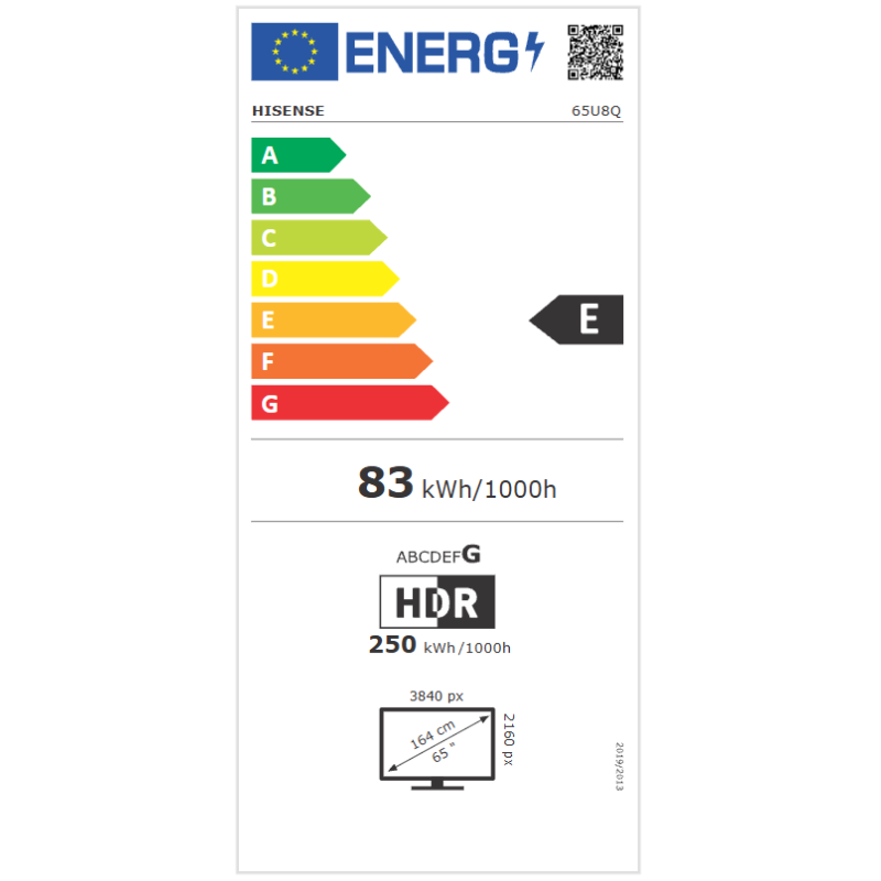 TV - MiniLed - HISENSE - 164 cm - 4K - 165Hz - Smart TV - 65U8Q