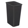 Poubelle rectangulaire à 2 ouvertures plastique 25L Gris - 5FIVE