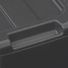 Poubelle rectangulaire à 2 ouvertures plastique 25L Gris - 5FIVE