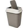 Poubelle rectangulaire à 2 ouvertures 25L Beige - 5FIVE SIMPLY SMART