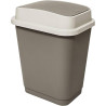 Poubelle rectangulaire à 2 ouvertures 25L Beige - 5FIVE SIMPLY SMART