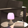 Lampe LED multicolore Dokk H19,5 cm Blanc - ATMOSPHERA