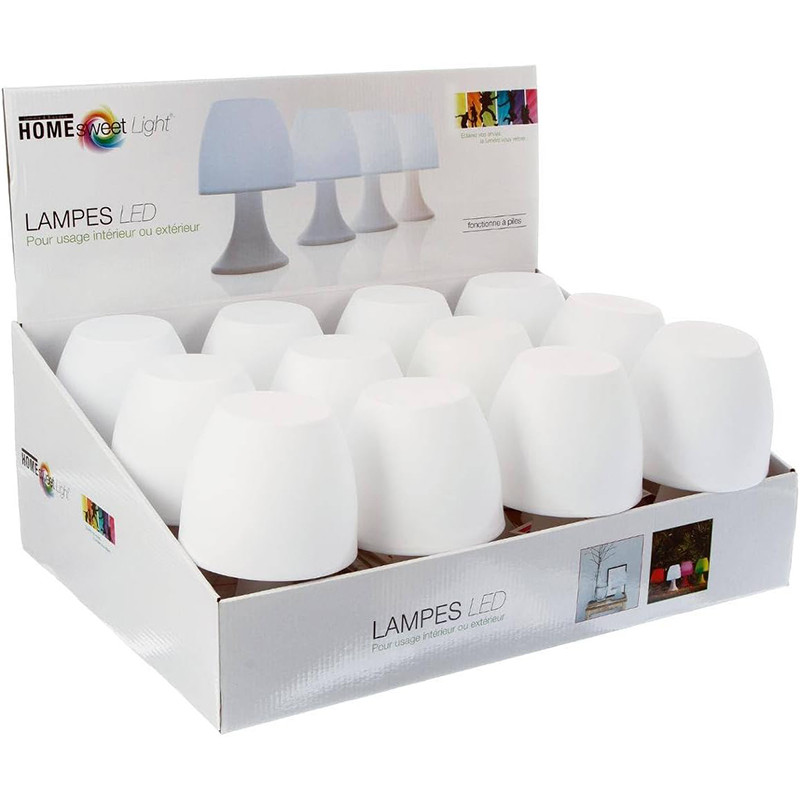 Lampe LED Blanc Dokk H19,5 cm - ATMOSPHERA