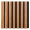 Panneaux décoratifs Colva effet Noyer 30x30 cm Marron/Noir - ATMOSPHERA