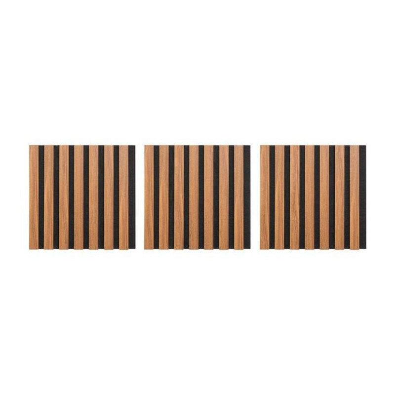 Panneaux décoratifs Colva effet Noyer 30x30 cm Marron/Noir - ATMOSPHERA