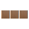 Panneaux décoratifs Colva effet Noyer 30x30 cm Marron/Noir - ATMOSPHERA