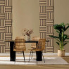 Panneaux décoratifs Colva effet Noyer 30x30 cm Marron/Noir - ATMOSPHERA