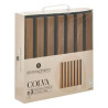 Panneaux décoratifs Colva effet Noyer 30x30 cm Marron/Noir - ATMOSPHERA