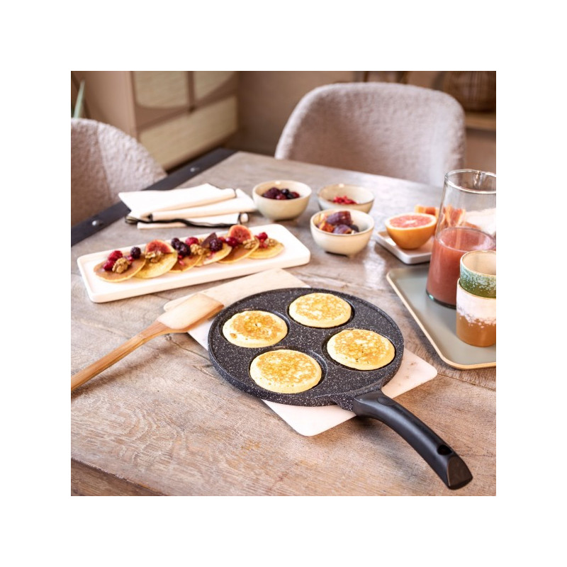 Poêle à pancakes 4 empreintes - LIVOO - MEP148