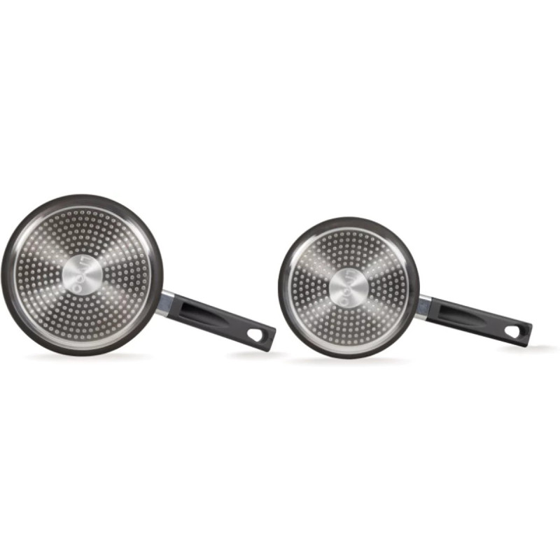 Set 2 casseroles aluminium 18 / 20 cm noir - LIVOO - MEP154N