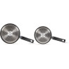 Set 2 casseroles aluminium 18 / 20 cm noir - LIVOO - MEP154N