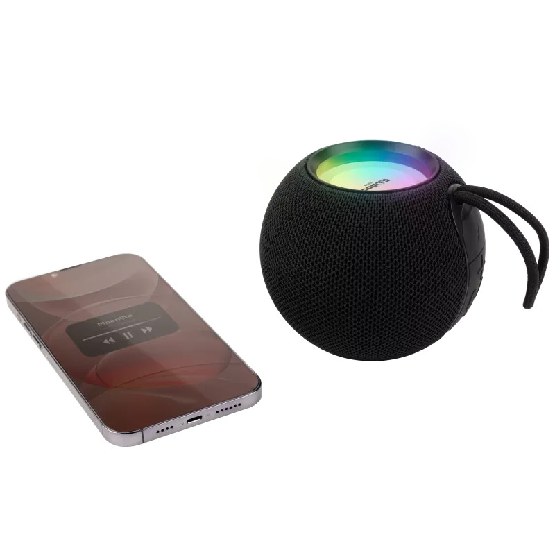Enceinte lumineuse Party Ball bluetooth 15W noire - BIGBEN - HPPARTYBTBALLBKBB