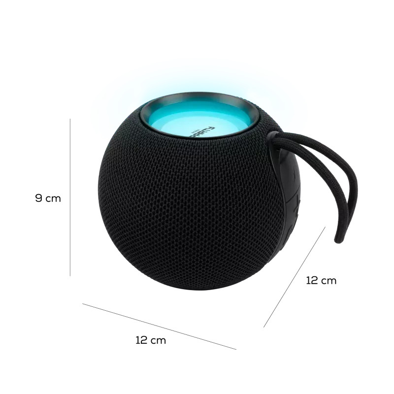Enceinte lumineuse Party Ball bluetooth 15W noire - BIGBEN - HPPARTYBTBALLBKBB