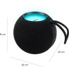 Enceinte lumineuse Party Ball bluetooth 15W noire - BIGBEN - HPPARTYBTBALLBKBB