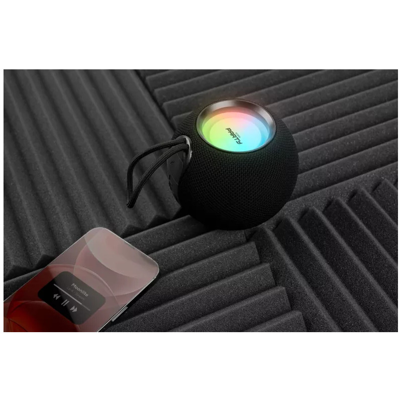 Enceinte lumineuse Party Ball bluetooth 15W noire - BIGBEN - HPPARTYBTBALLBKBB