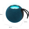 Enceinte lumineuse Party Ball bluetooth 15W bleue - BIGBEN - HPPARTYBTBALLBLBB