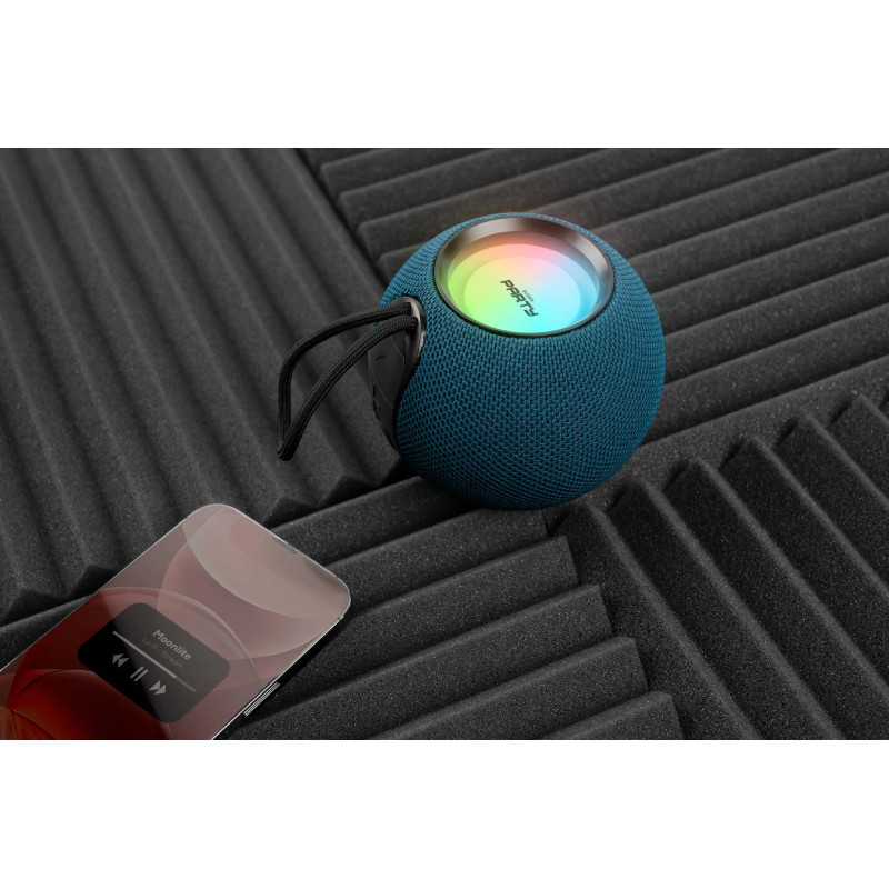 Enceinte lumineuse Party Ball bluetooth 15W bleue - BIGBEN - HPPARTYBTBALLBLBB