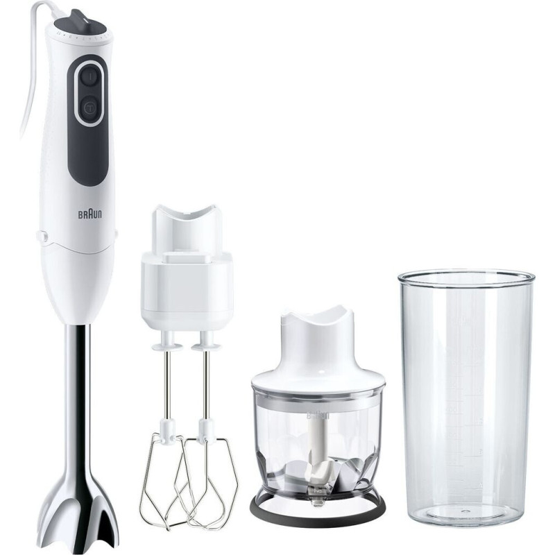 Mixeur plongeant multifonctions MultiQuick 3 Vario 750W Gris/Blanc - BRAUN - MQ3125B