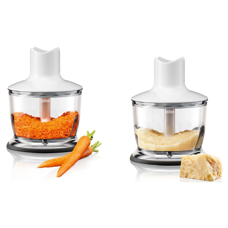 Mixeur plongeant multifonctions MultiQuick 3 Vario 750W Gris/Blanc - BRAUN - MQ3125B