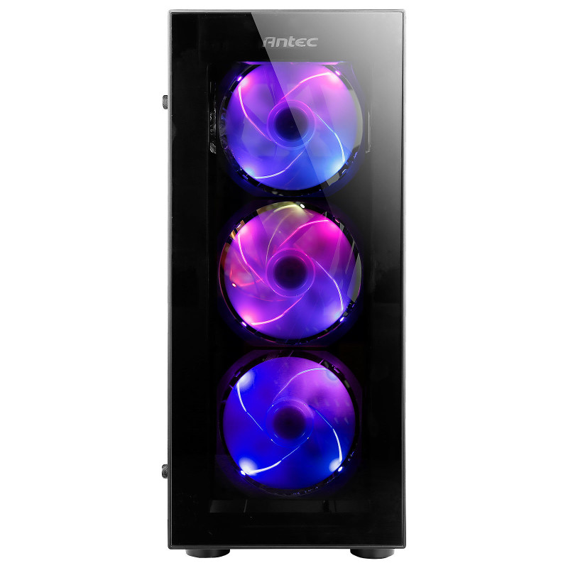 Boîtier moyen tour NX210 avec panneaux vitrés sans alimentation - ANTEC