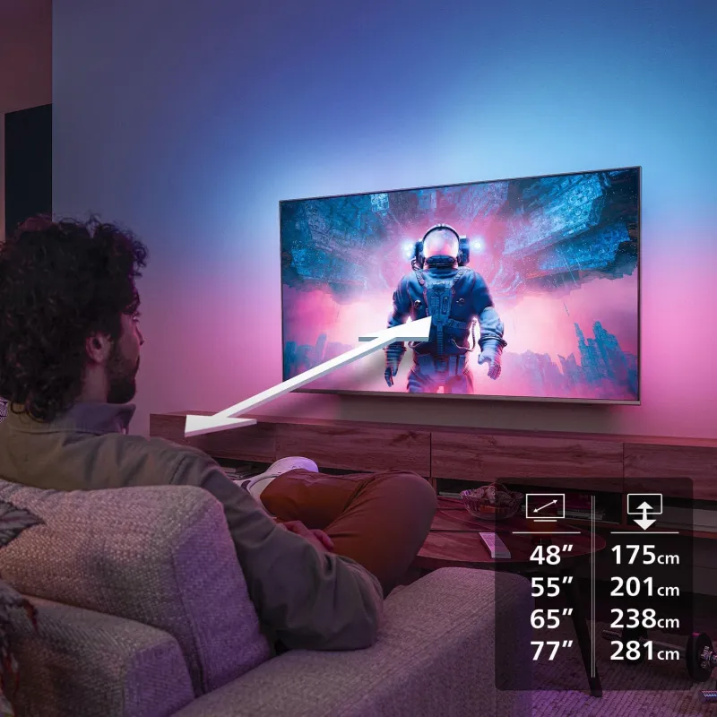 TV - OLED - PHILIPS - 164cm - 4K - 120Hz - Smart TV - 65OLED760/12