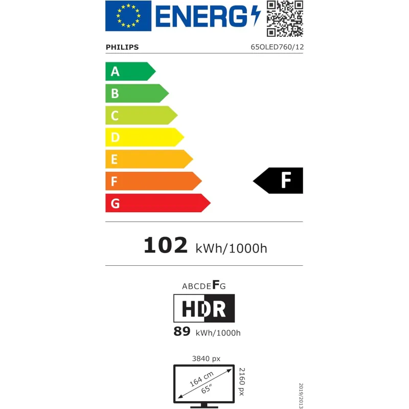 TV - OLED - PHILIPS - 164cm - 4K - 120Hz - Smart TV - 65OLED760/12