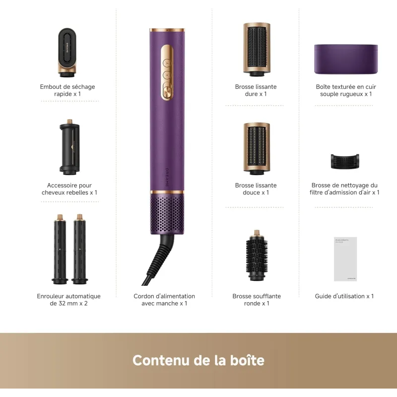 Dreame AirStyle Pro, styler 7 en 1, violet